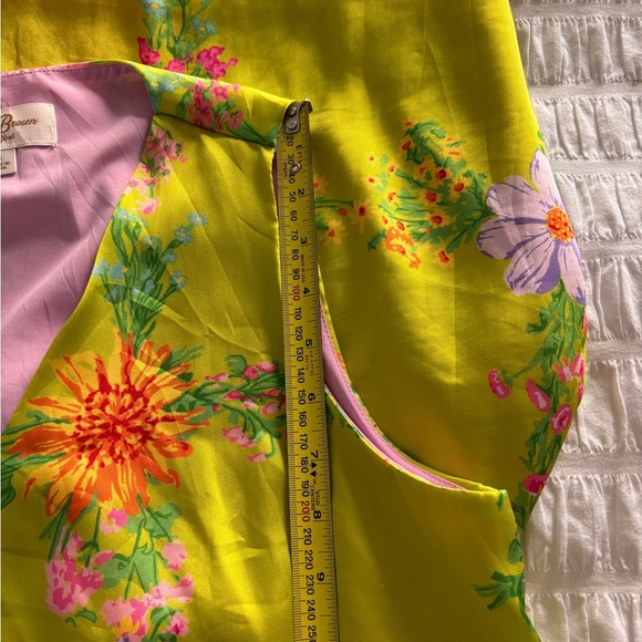 Julie Brown Green Floral V-Neck Sundress - Picture 9 of 12